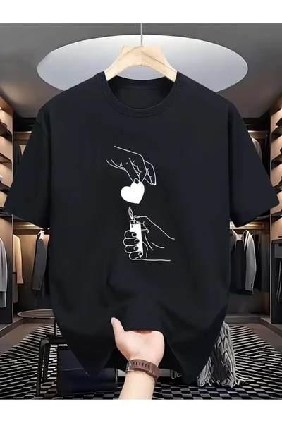bellanova sila trend Unisex Μαύρο Υπερμεγέθη Μπλουζάκι με Στάμπα Streetwear Ά...