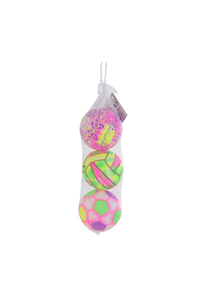 KESKİN SOUND Filede Renkli 3 Lü Minik Pvc Toplar 40 Gr
