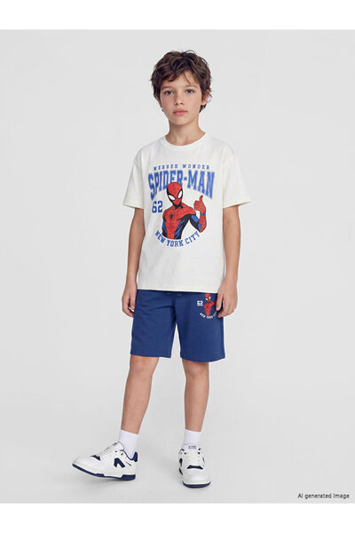 LC Waikiki Esvab • Modern & Distinctive Spider-Man Printed Boys' Shorts Set