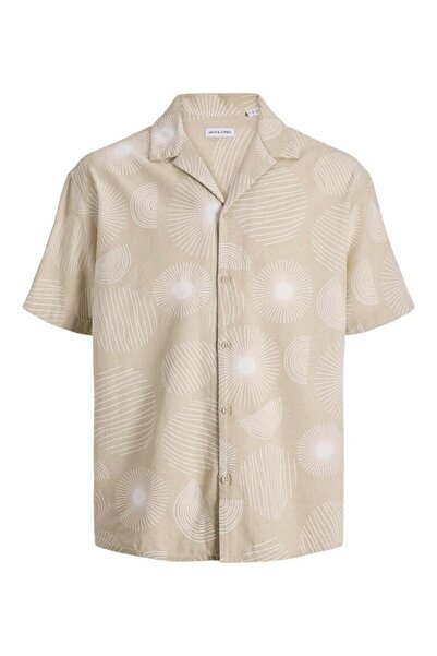 Jack & Jones JACK JONES Erkek Desenli Yazlık Kısa Kollu Gömlek 12290408