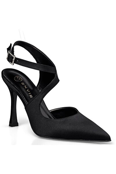 Envie Shoes Γυναικεία Παπούτσια Γόβες BOW SLINGBACK PUMPS E02-22086-34 Mαύρο ...
