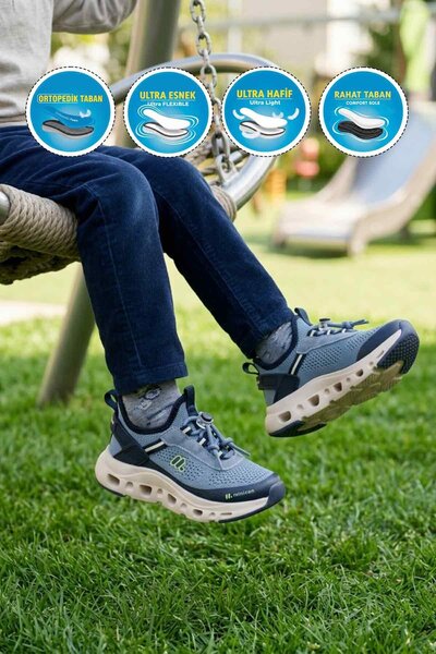 Minicankids Indigo Orthopedic Wide Fit Boys' Sports Shoes Bxz001 P