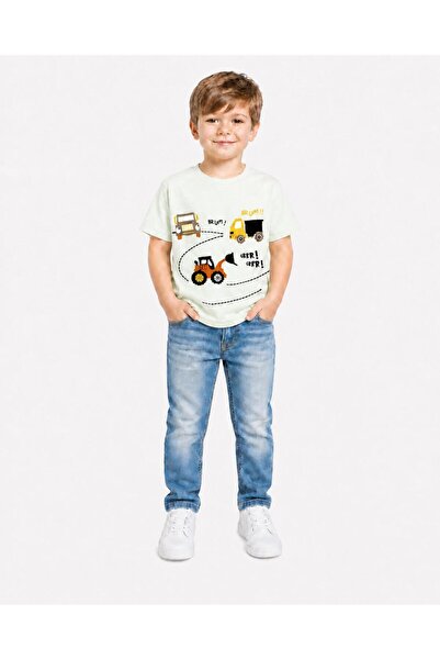 Yale Kids تي شيرت للأولاد من عمر 1-4 سنوات مصنوع من القطن بنسبة 95%