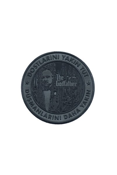 KORDAK شارة The Gotfather - "حافظ على صداقة أصدقائك قريبًا منك" شارة رمادية م...