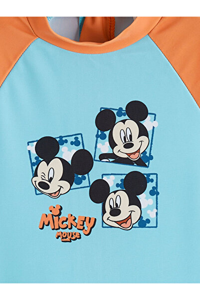 LC Waikiki GÜLİS GİYİM'DEN YENİ SEZON Mavi Mickey Mouse Baskılı Erkek Bebek T...