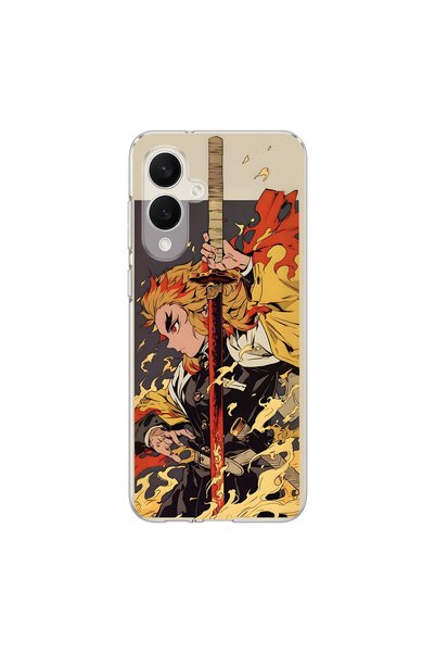 PPKin Samsung Galaxy S25 Edge Compatible Anime 4/3 Design Transparent Case