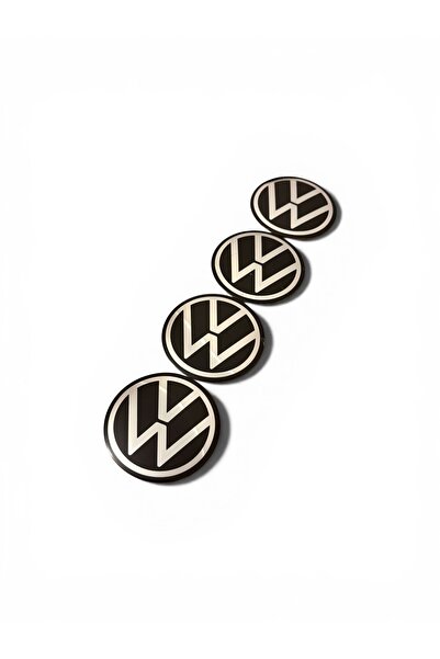İKTUNING VOLKSWAGEN YENİ NESİL LOGO 4 ADET 56 MM ALÜMİNYUM JANT GÖBEK STICKER
