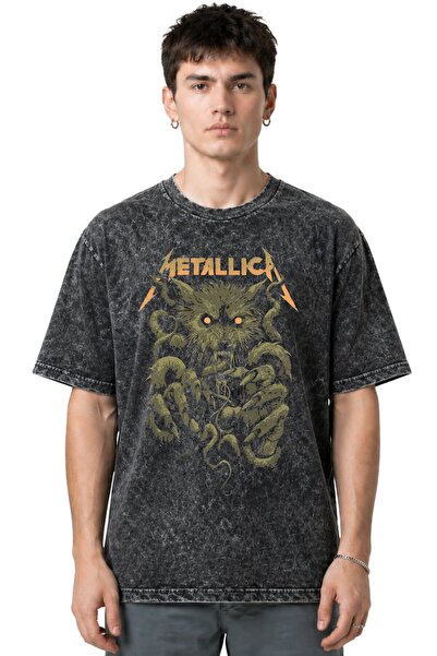 SEVBANO Metallica Rock Metal Music Band Pre-Printed Unisex Oversize Vintage W...