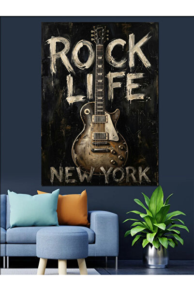 Artmeg Διακοσμητικός καμβάς New York Rock Life - Ξύλινος πίνακας από MDF