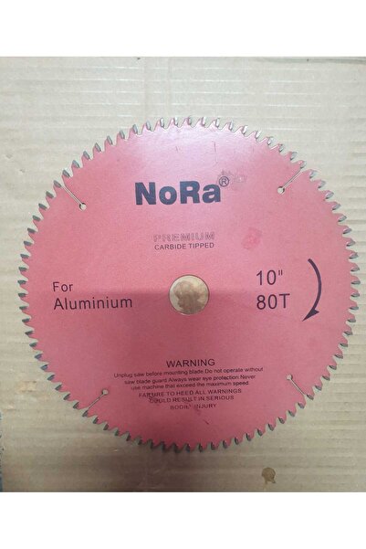 Nora Alüminyum Daire Testere Bıçağı (Karbür Uçlu) 250*30mm 80 dişli