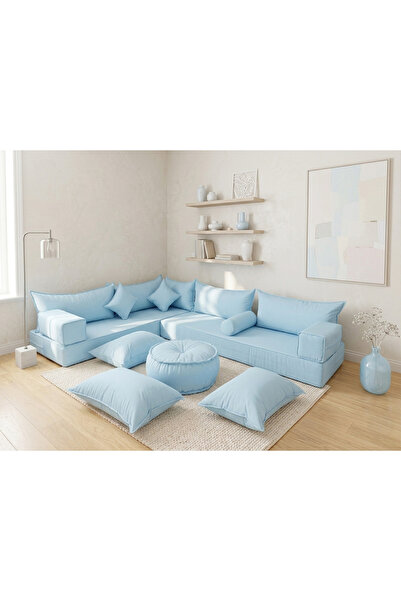 FEYZA DECOR HOME Premium Kadife Modern Şark Köşesi 14 Parça – 20 cm Süngerli ...