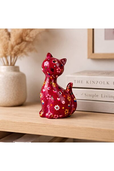 Pomme Pidou Caramel Kedi Kumbara Bordo