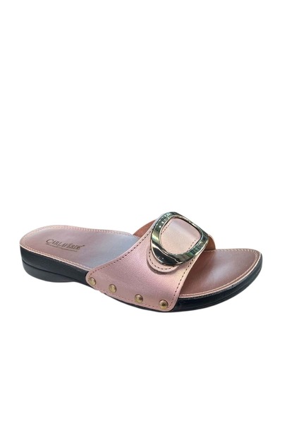 CARLA VERDE Full Orthopedic Buckle Women's Slippers