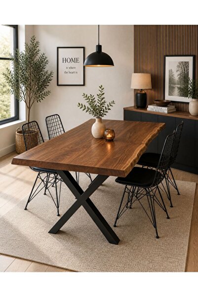 NATUREE AHŞAP 80 X 140 DOĞAL AHŞAP YEMEK MASASI