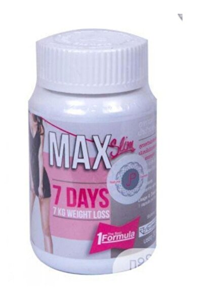 MAX SLIM كبسولات إنقاص الوزن لمدة 7 أيام، 7 كجم، 30 قطعة