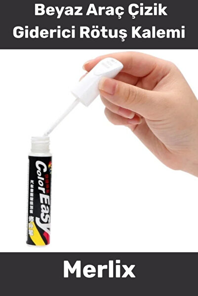 Merlix #RötuşBoya Opak Kaporta Tampon Boya Onarım Çizik Doldurucusu Beyaz Ara...
