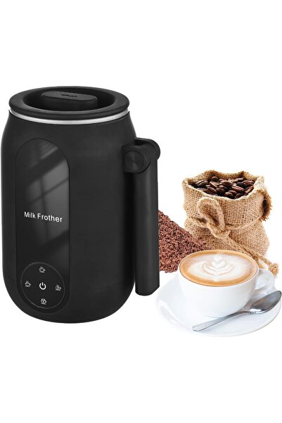 EACAM 4-in-1 Electric Milk Frother with Rotating Handle for Coffee/Latte/Capp...