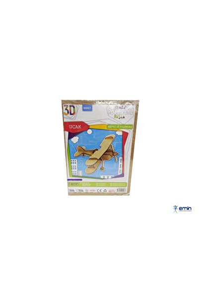 Ahşap 3D Uçak Maketi