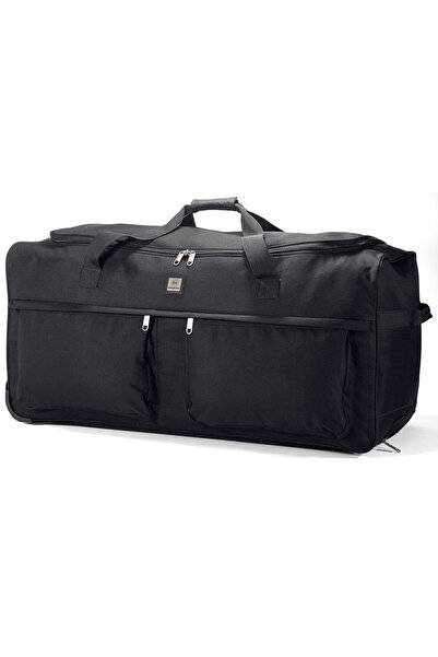 Benzi Geantă de voiaj, Extra mare, cu roți, curele, BZ 5361 - 90W, Negru