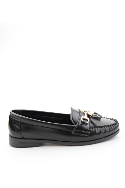 Bambi Siyah Kadın Loafer Ayakkabı K01140006242