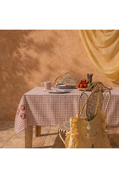 Evidea Soft Vevi Masa Örtüsü - Ekru - 150x200 cm