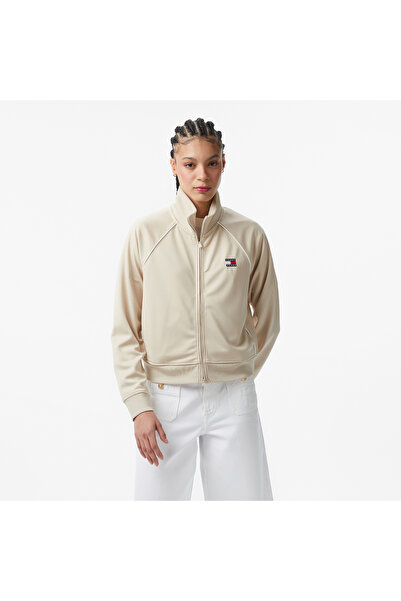 Tommy Hilfiger Badge Kadın Bej Ceket
