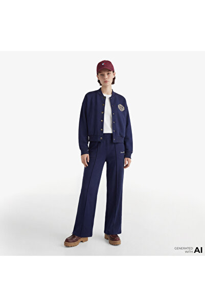 Tommy Hilfiger Gold Btn Script Kadın Lacivert Eşofman Altı