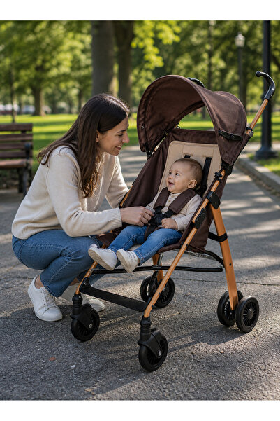 CHUBBY BABY Ergonomik Baston Puset, Bebek Arabası Hafif Şık ve Kompakt Tasarım