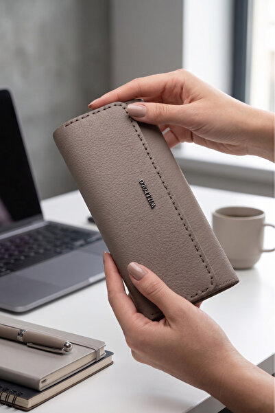 willpolo Genuine Calfskin Women's Wallet with Phone Compartment and Magnetic ...