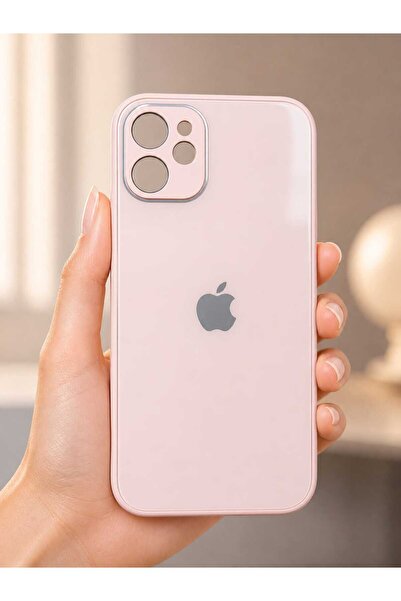 TECNOTREND iPhone 11 Uyumlu LOGOLU Glass Arkası Cam Şık Tasarım Sert KAMERA K...