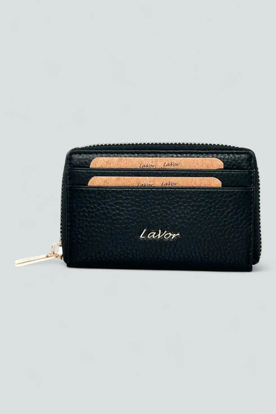 Lavor Δερμάτινο Γυναικείο Πορτοφόλι με RFID Προστασία 1-6166 Μαύρο