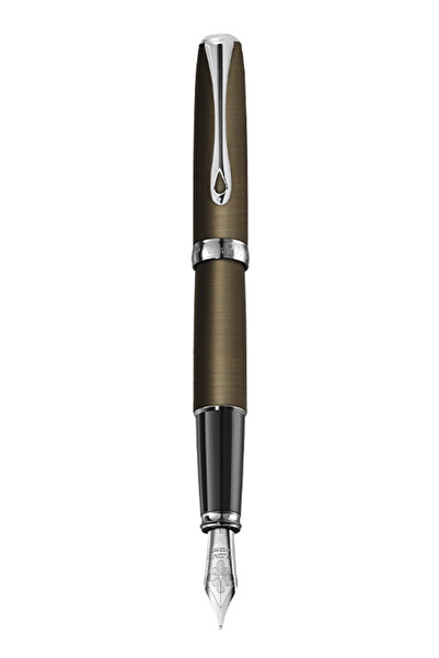 Diplomat Pero Excellence A2 s hrotom M, nehrdzavejúca oceľ - Oxyd Brass
