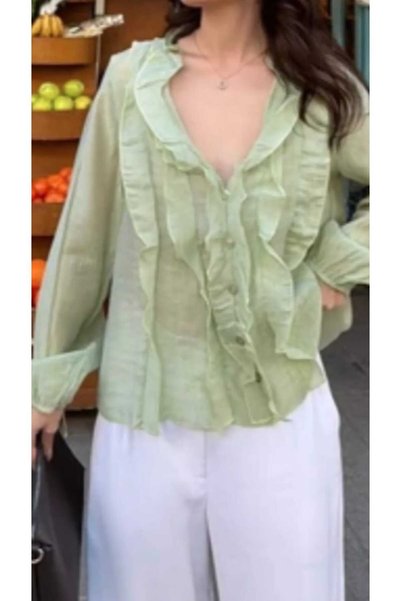 NÜANS MODA Frilly Shirt