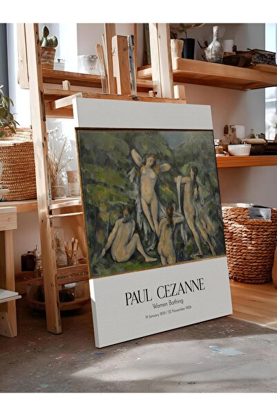 Postifull Paul Cezanne - Women Bathing, Canvas Painting, Art Series No:110481