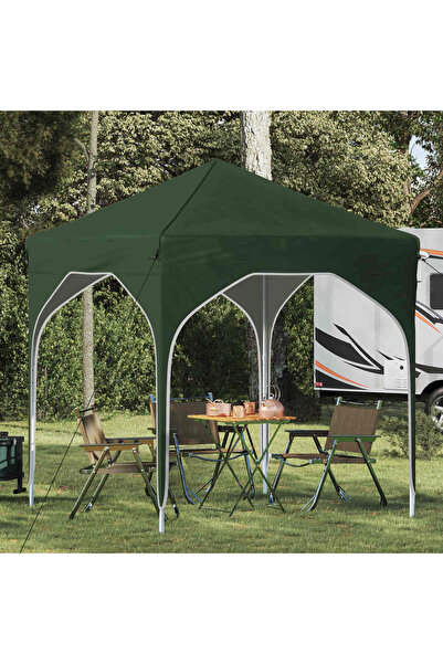 vidaxl Cort de Petrecere Pop-up 194 x 194 x 245 cm Verde