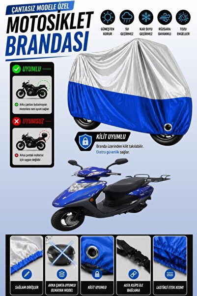 Cemku Twin Top Gray - Bottom Blue King Motor Spica 50 Compatible Engine Cover...