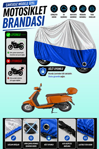 Cemku Twin Top Gray - Bottom Blue Mondial Virago 50 Compatible Engine Cover, ...