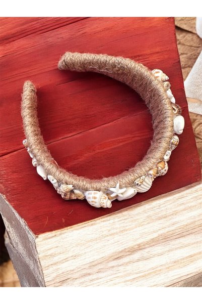 Bukiro Sea Shell Thick Crown Straw Sea Shell Handmade Crown