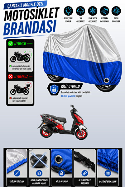 Cemku Twin Top Gray - Bottom Blue Apachi Beauty 125 Compatible Engine Cover, ...