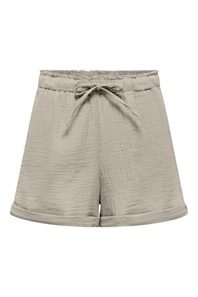 ONLY ONLTHYRA SHORT STRING SHORTS CS WVN Γυναικείο Γκρι Σορτς - 15373387