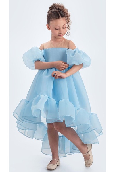 Mnk Baby&Kids Arisvi Kız Çocuk Abiye M00738 MAVİ