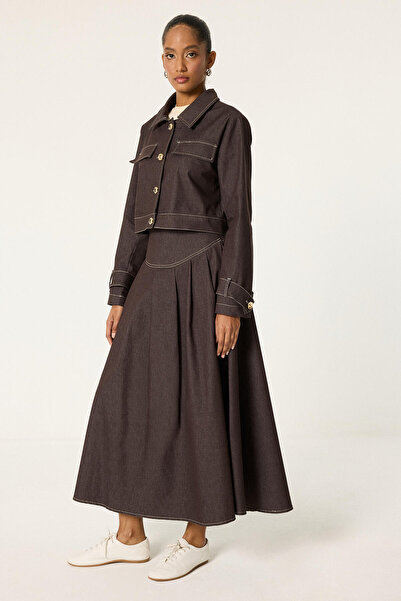 Touché Privé Denim Jacket Skirt Set