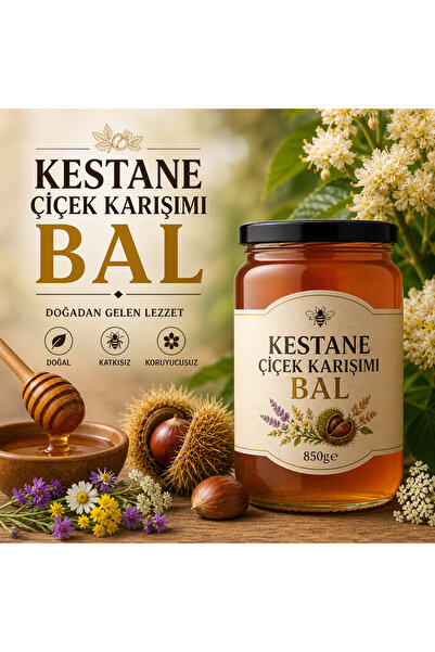 Kestane Çiçek Karışımı Bal 850g