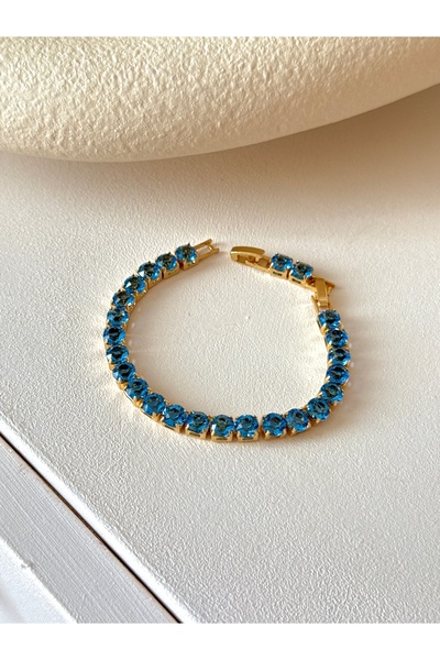Steel Zircon Stone Waterway Bracelet