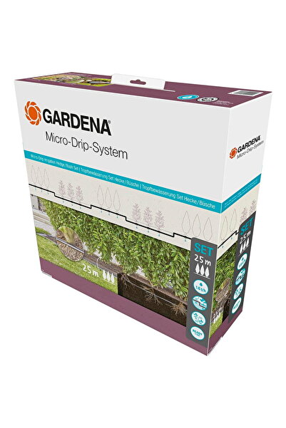 Gardena Микро-капкова система, капкова линия за храсти/заградни жив плетове, ...