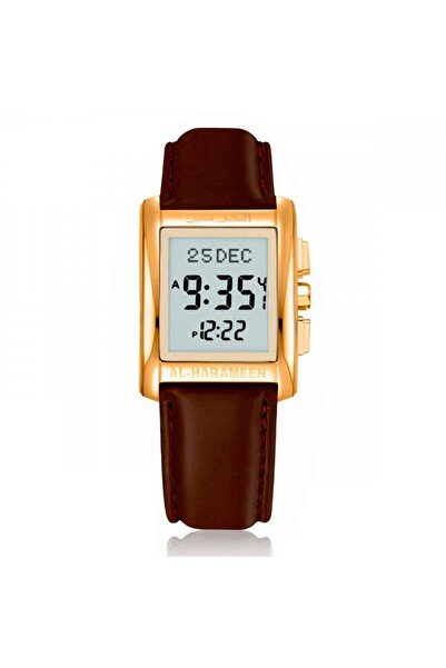 OMES Al-harameen Classic Wrist Watch HA-6208 - Gold Color