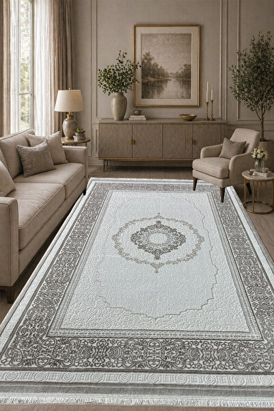 ünalcarpet 4m2 ve 6m2 Ebatlarında Antialerjik Modern Kalın Yumuşak Dokulu Sal...