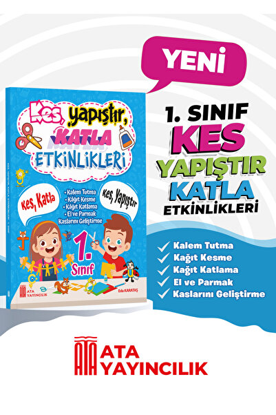 Ata Yayıncılık 1. Sınıf Kes Yapıştır Katla Etkinlikleri