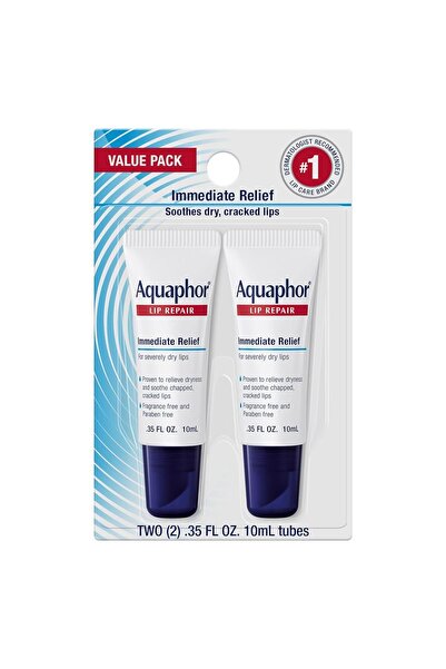 Aquaphor اكوافور مرهم اصلاح الشفاه، عبوة بلسم شفاه مرطب، يخفف من الجفاف، انبو...