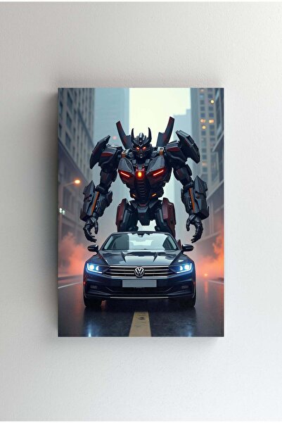 Efect Canvas Tablou Canvas - Robot transformers in spatele volkswagen